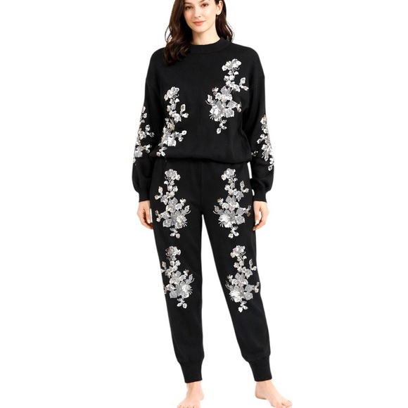 M Signature Label Collection Sweaters - Hand Beaded Knit Sweater Set The Kinrey